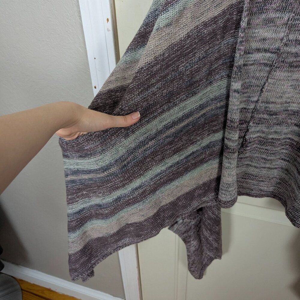 Free People | Striped Waterfall Open Cardigan Size Medium - Picture 5 of 8